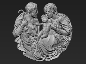 Holy Family 01 3Dプリントモデル