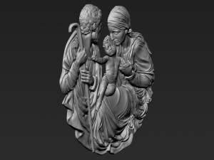 Holy Family 01 3Dプリントモデル