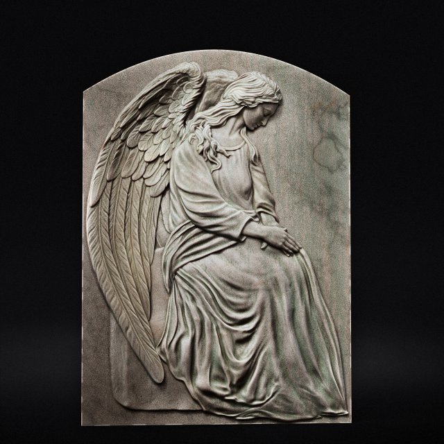 Angel relief 05 3D 프린트 모델 .c4d .max .obj .3ds .fbx .stl .blend 