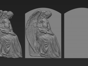 Angel relief 05 3D 프린트 모델