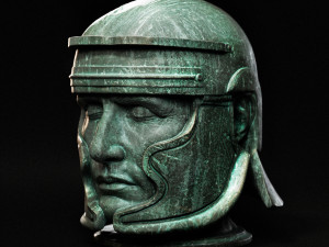 Head With Roman Helmet Modelo de Impressão 3D