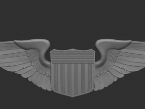 USAF Pilot Wings 3D Принт Модель