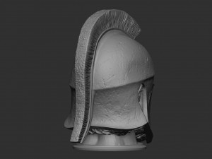 Head With Hoplite Helmet Modelo de Impressão 3D