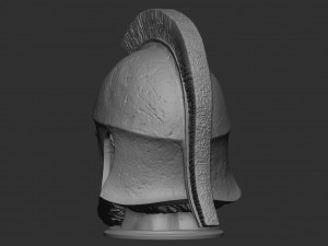 Head With Hoplite Helmet Modelo de Impressão 3D