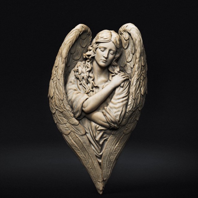 Angel relief 06 Modèles 3D en vedette .c4d .max .obj .3ds .fbx .stl .blend 