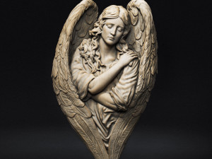 Angel relief 06 3D Принт Модель