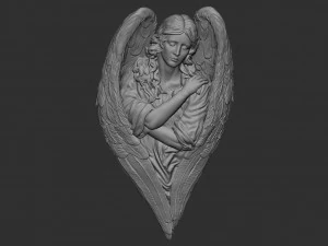 Angel relief 06 3D Print Model