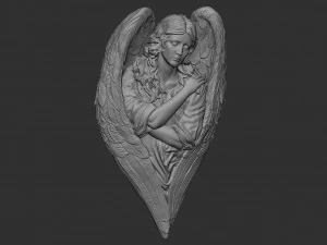 Angel relief 06 3D Print Model