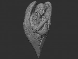 Angel relief 06 3D Print Model