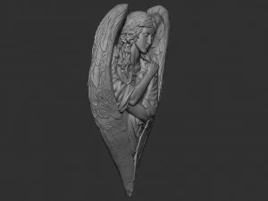 Angel relief 06 3D Print Model