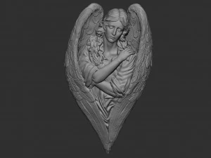 Angel relief 06 3D Print Model