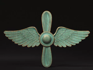 Red Army Air Force Lapel Emblem 3D Print Model