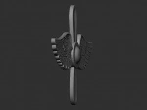 Red Army Air Force Lapel Emblem 3D Print Model