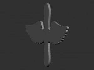 Red Army Air Force Lapel Emblem 3D Print Model