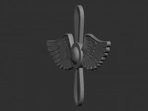 Red Army Air Force Lapel Emblem 3D Print Model