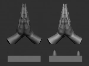 Blessing Hands 3D Print Model