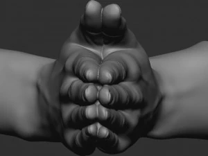 Blessing Hands 3D Print Model