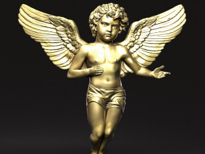 Angel Cupid Relief 02 3D 打印模型