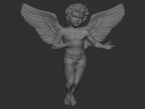 Angel Cupid Relief 02 3D 打印模型