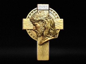 Cross 11 with Jesus 3D 프린트 모델