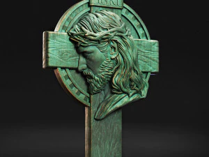 Cross 11 with Jesus 3D Print Model
