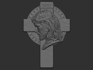 Cross 11 with Jesus 3D Print Model