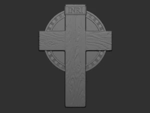 Cross 11 with Jesus 3D Print Model
