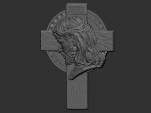 Cross 11 with Jesus 3D Print Model