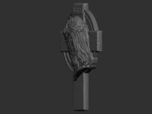 Cross 11 with Jesus 3D Print Model