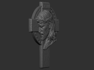 Cross 11 with Jesus 3D Print Model