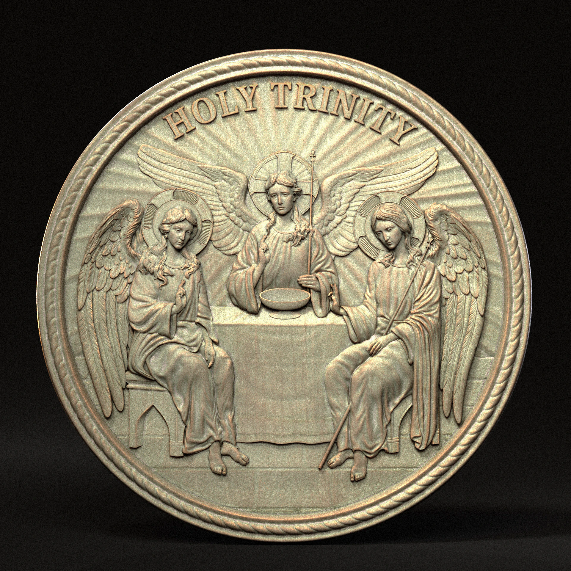 Holy Trinity 3D Print Model .c4d .max .obj .3ds .fbx .stl .blend 