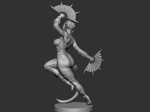 Kitana MK Model Cetak 3D