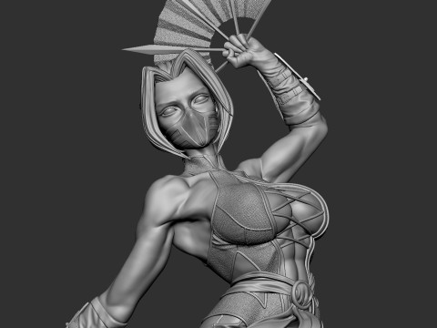 Kitana MK Model Cetak 3D