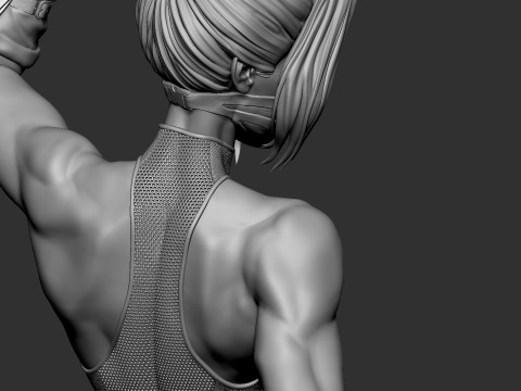 Kitana MK Model Cetak 3D