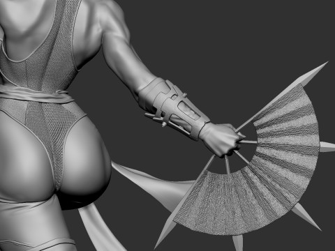 Kitana MK Model Cetak 3D