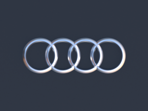 audi logo Model 3D