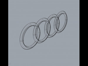 audi logo 3D Модель