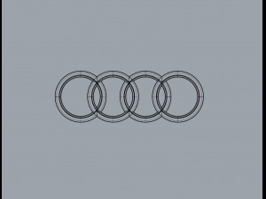 audi logo 3D Модель
