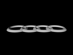 audi logo 3D Модель