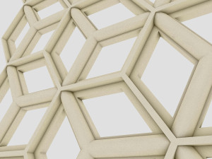 hexagon panel 3D मॉडल