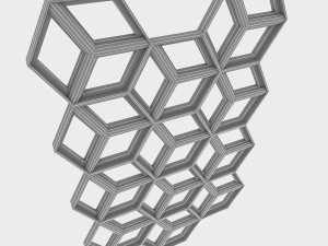 hexagon panel 3D मॉडल