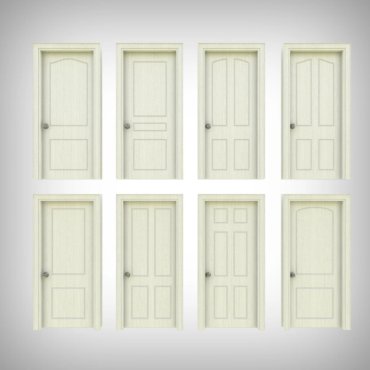 interior door collection 3D Model .c4d .max .obj .3ds .fbx .stl .blend