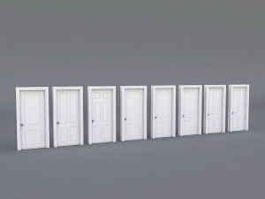 interior door collection 3D 模型
