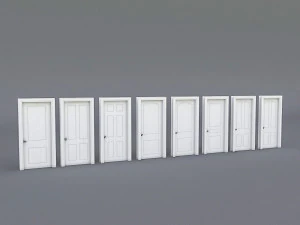 interior door collection 3D Model