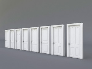 interior door collection 3D 模型