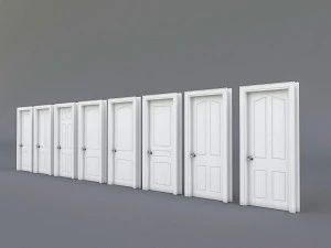 interior door collection 3D Model