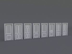 interior door collection 3D 模型