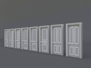 interior door collection 3D 模型