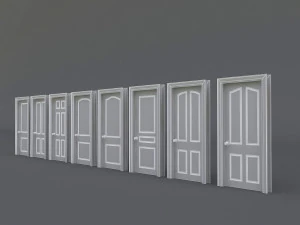 interior door collection 3D Model