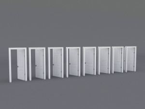 interior door collection 3D 模型